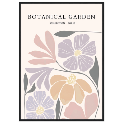 Botanical Garden Framed Posters – Soft Hues & Abstract Floral Prints | Ready-to-Hang Wall Art - Vibrantwalls