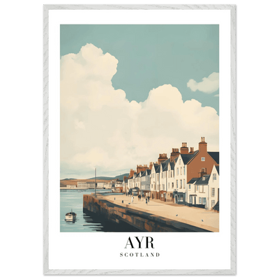 Ayr Scotland Framed Poster – Coastal Charm Wall Art with Custom Wooden Frame Options - Vibrantwalls
