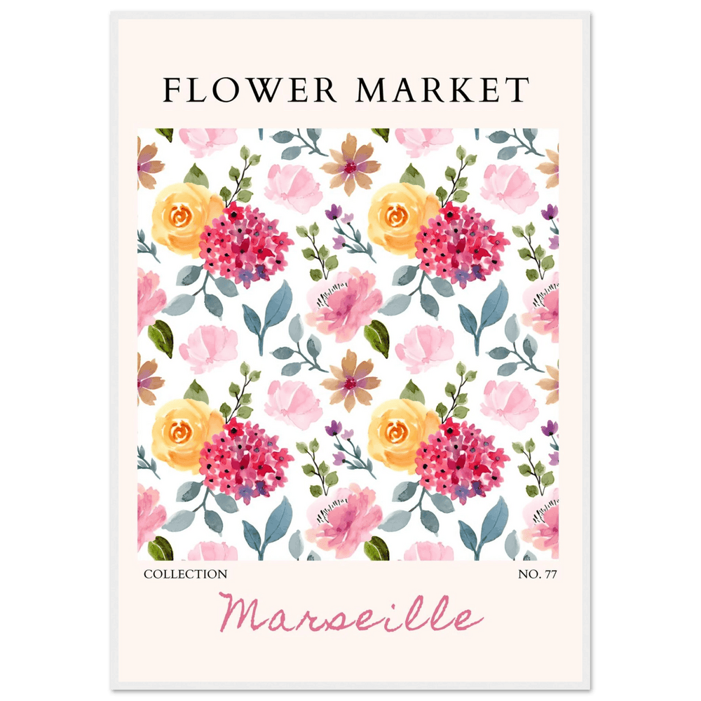 Marseille Flower Market Wall Art - Vibrantwalls