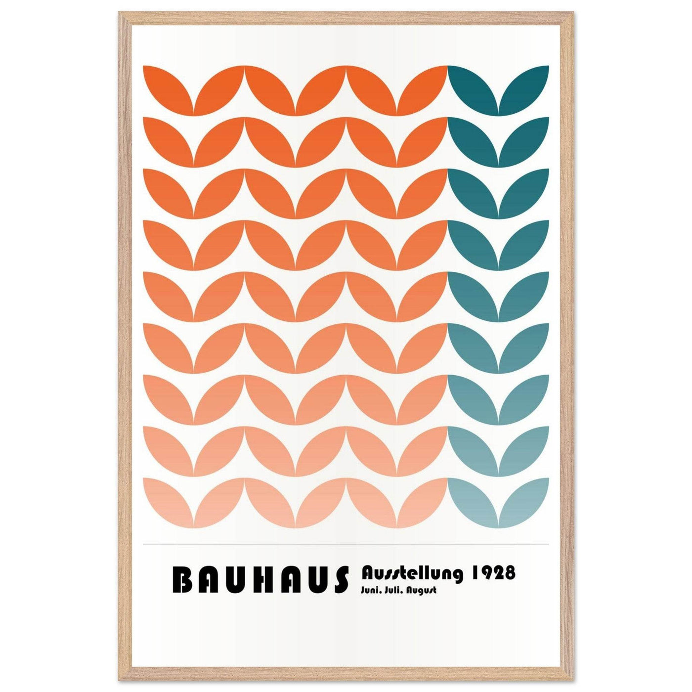 Bauhaus-Style The Blue Waves - Vibrantwalls