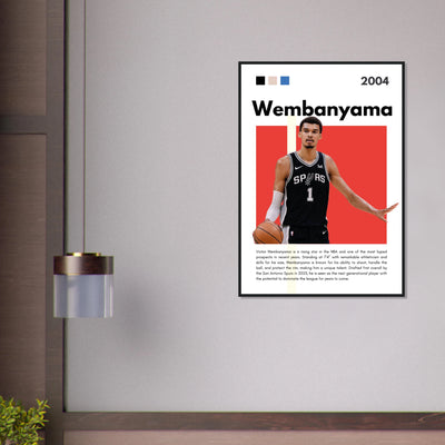 Victor Wembanyama Wemby Spurs Modern Art Print Vibrantwalls