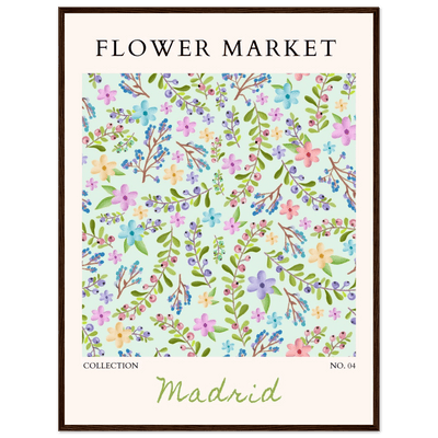 Flower Market Collection Framed Poster – Whimsical Floral & Berry Art Prints | Ready-to-Hang in Various Sizes - Vibrantwalls