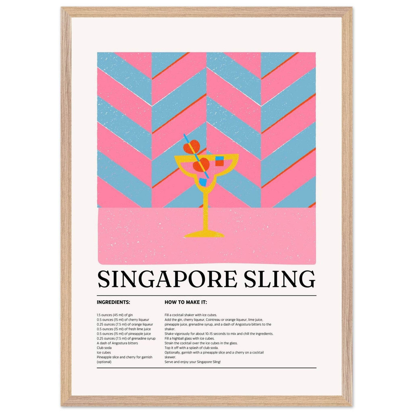 Singapore Sling Cocktail Recipe - Vibrantwalls