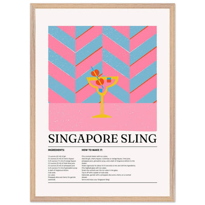 Singapore Sling Cocktail Recipe - Vibrantwalls