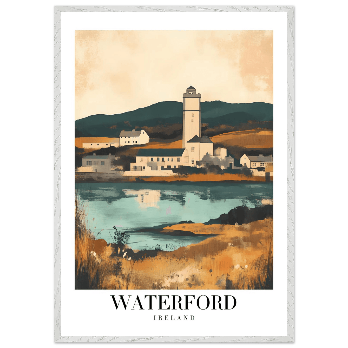 Waterford Ireland Coastal Vintage Travel Poster - Wall Art - Vibrantwalls