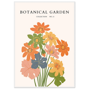 Botanical Garden Collection No. 21 Framed Poster – Vibrant Floral Art Print | Ready-to-Hang in Your Choice of Frame - Vibrantwalls