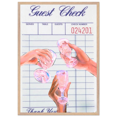 Retro Aesthetic Guest Check - Vibrantwalls
