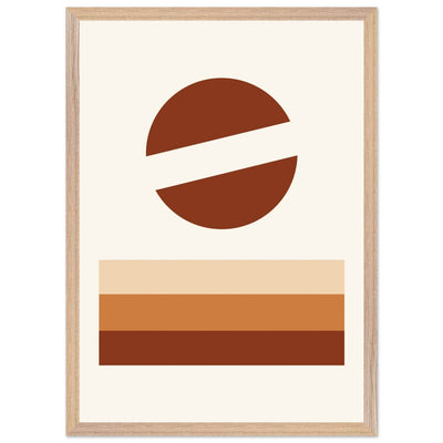 Abstract Desert Landscape Earthy Tones - Vibrantwalls