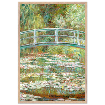 Bridge Over a Pond Art Print - Water Lilies Decorative Artwork for Your Space - Vibrantwalls
