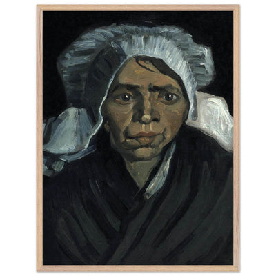 Peasant Woman Sculpture - Exquisite Head of a Peasant Woman Art Piece - Vibrantwalls