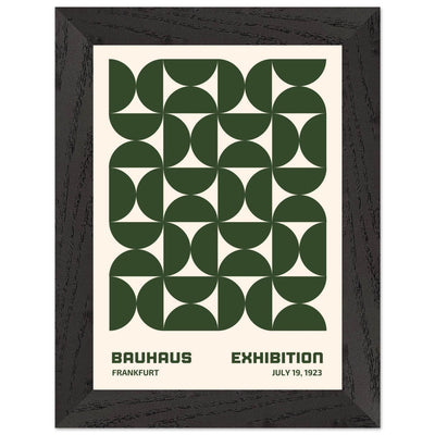 Bauhaus Forest Green & Cream Modern - Vibrantwalls