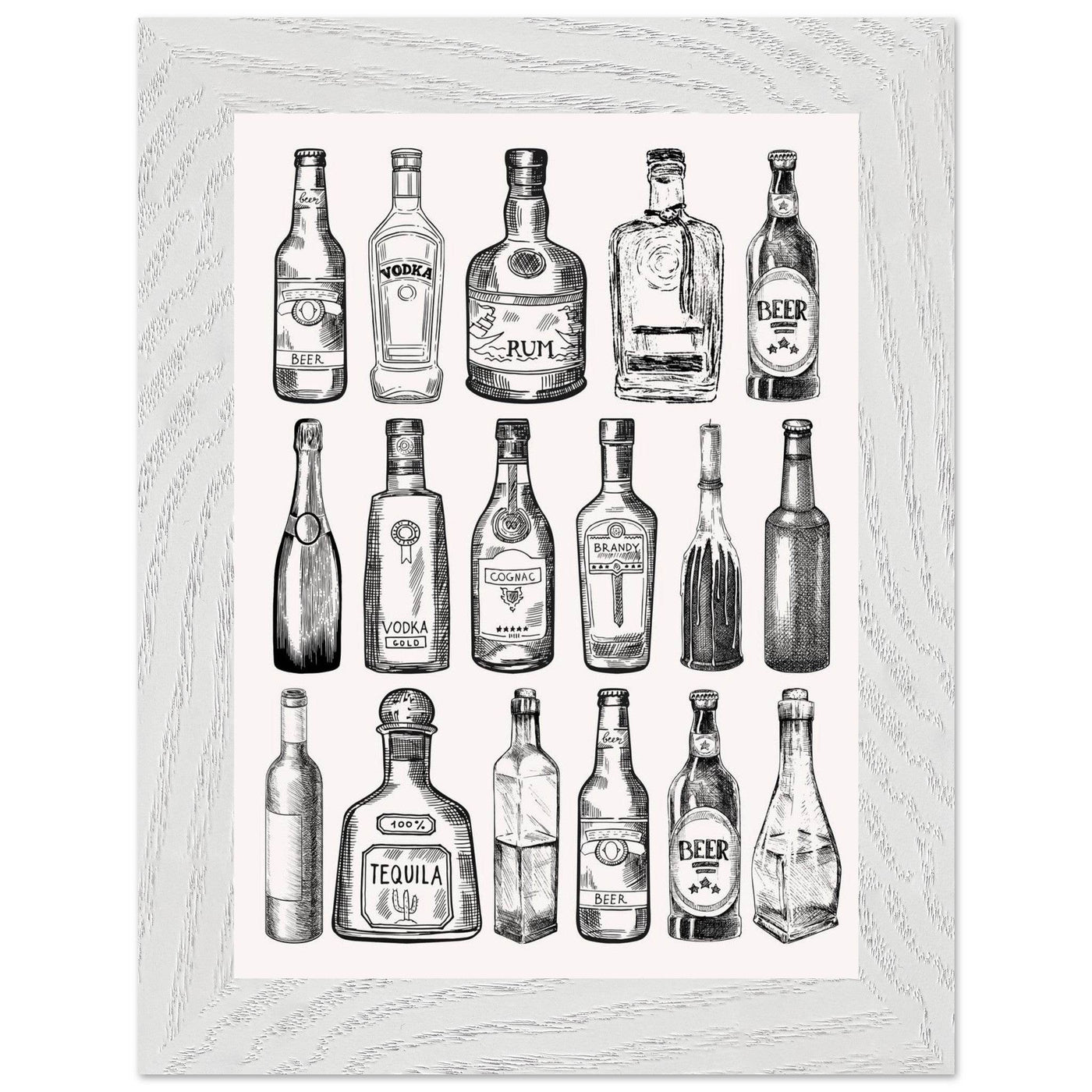 Gin Tonic Cocktail Recipe Classic Bar Print - Vibrantwalls
