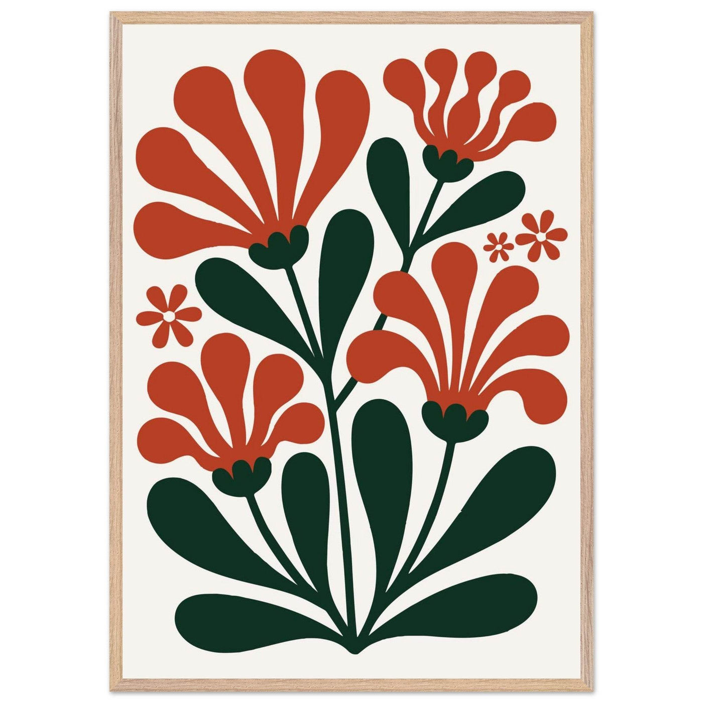 Floral Bloom Terracotta Pot in Green Design for Stylish Plant Display - Vibrantwalls