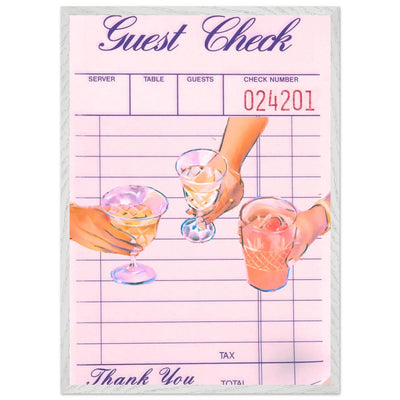 Retro Bar Tab Cocktail Recipe - Vibrantwalls