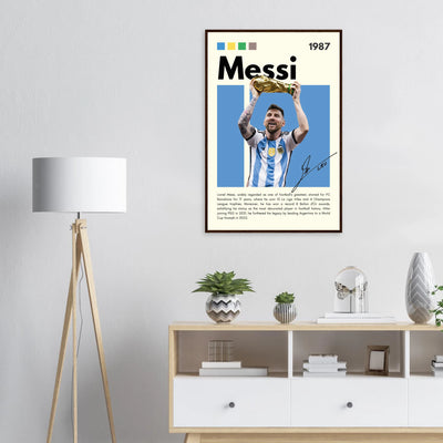 Lionel Messi World Cup Champion Framed Poster Vibrantwalls