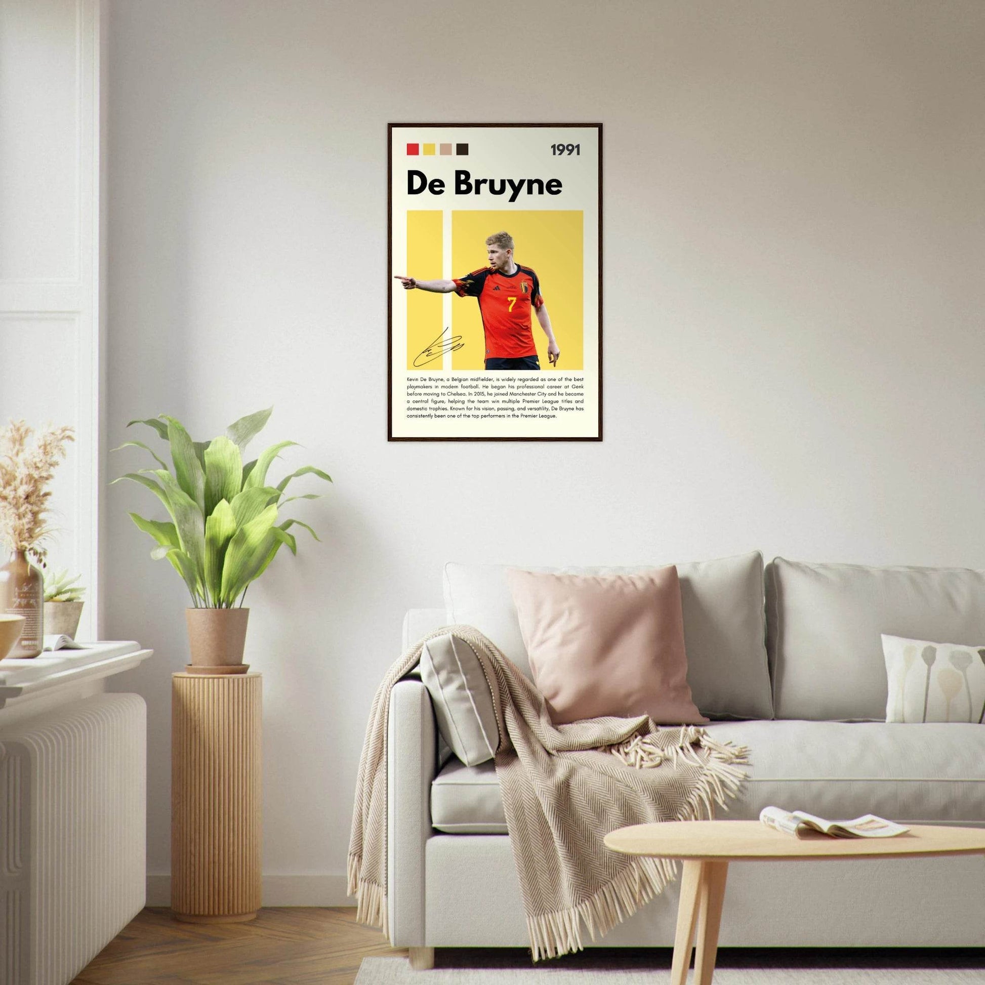 Kevin De Bruyne Football Legends Poster Wall Art - Vibrantwalls