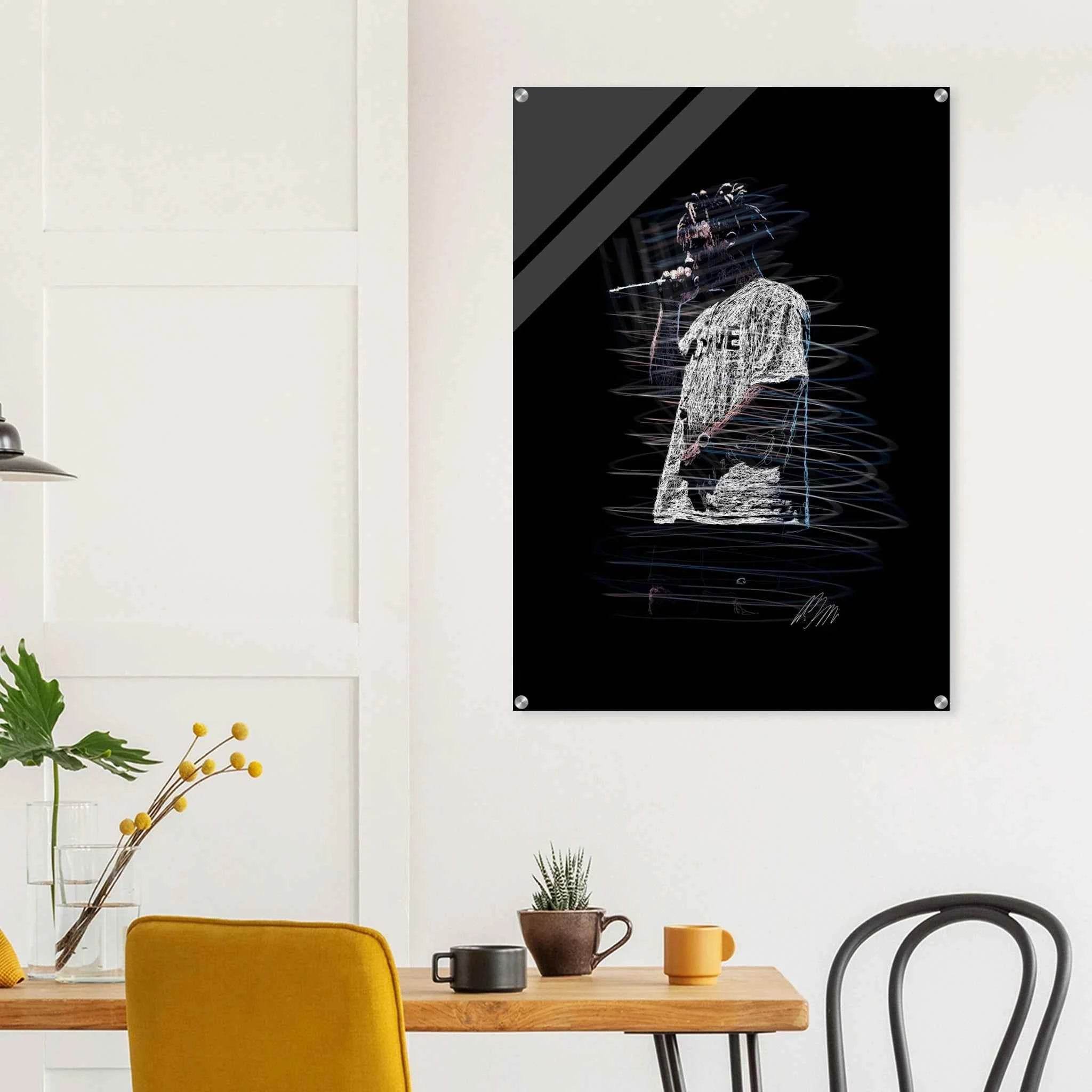 Phantom Echoes Acrylic Print - Modern, Luminous Wall Art Available in Multiple Sizes - Vibrantwalls