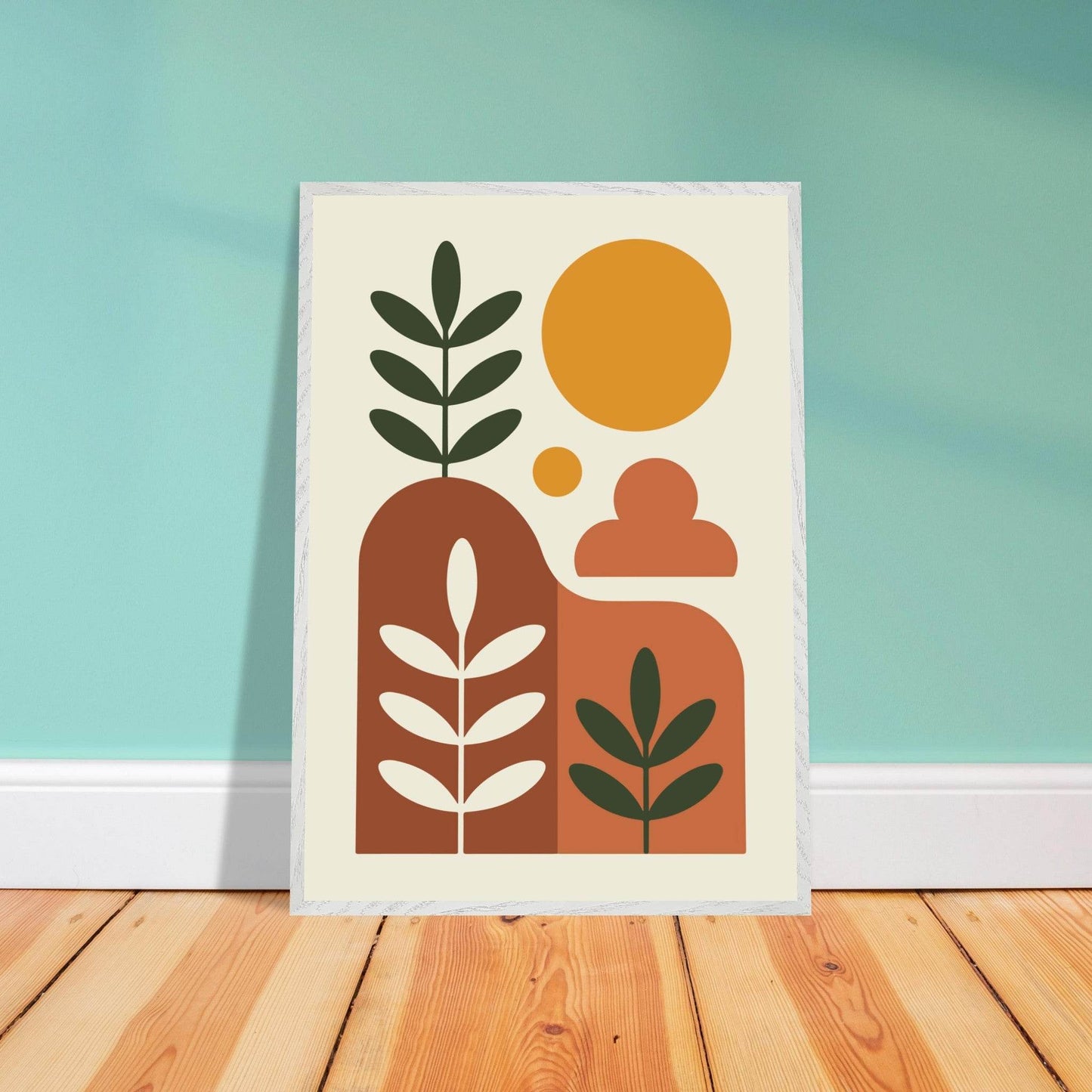 Desert Horizon Landscape Abstract Wall Art - Vibrantwalls