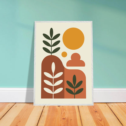 Desert Horizon Landscape Abstract Wall Art - Vibrantwalls