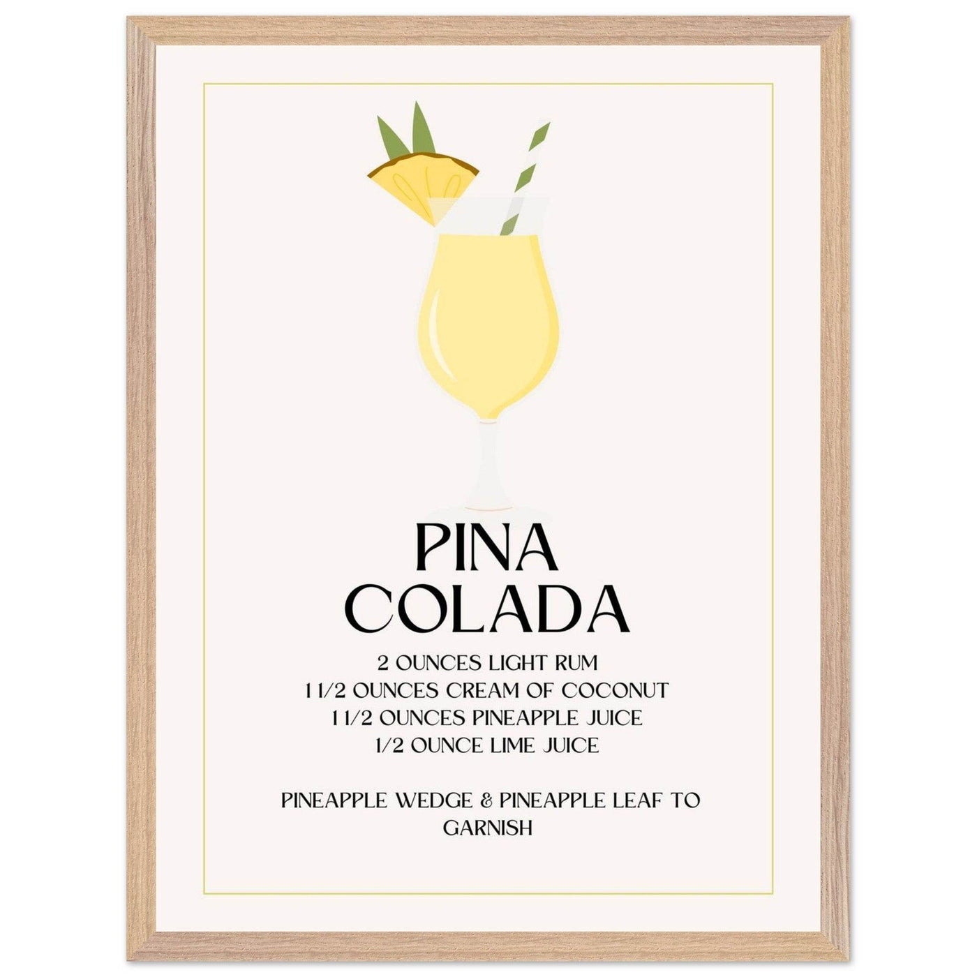 Pina Colada Cocktail Recipe - Vibrantwalls