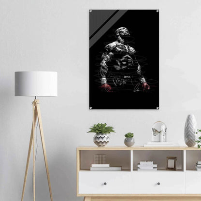 Connor McGregor Scribble Art Acrylic Print – Dynamic, Bold, Modern Sports Wall Decor in Multiple Sizes - Vibrantwalls
