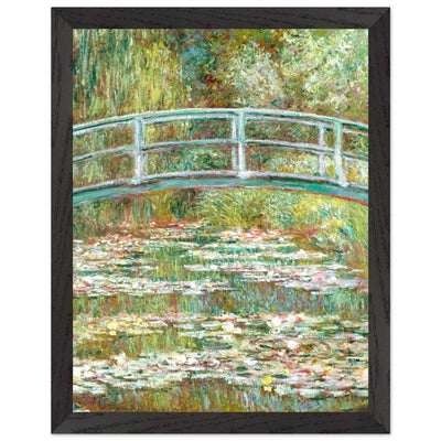 Bridge Over a Pond Art Print - Water Lilies Decorative Artwork for Your Space - Vibrantwalls
