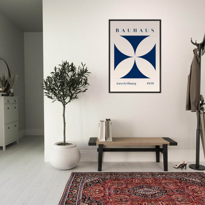 Bauhaus Exhibition 1919 - Navy Cream - Vibrantwalls