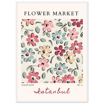 Flower Market Istanbul Art Print – Vibrant Floral Abstract Framed Poster | Ready-to-Hang Decor - Vibrantwalls