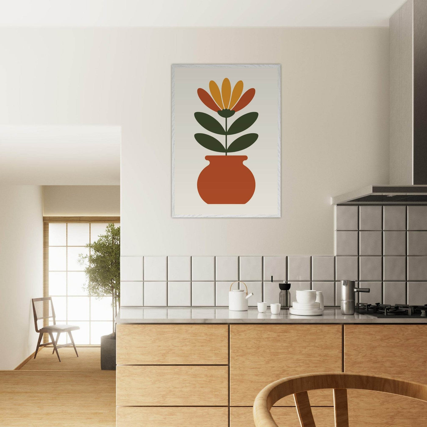 Floral Pot Art - Vibrantwalls