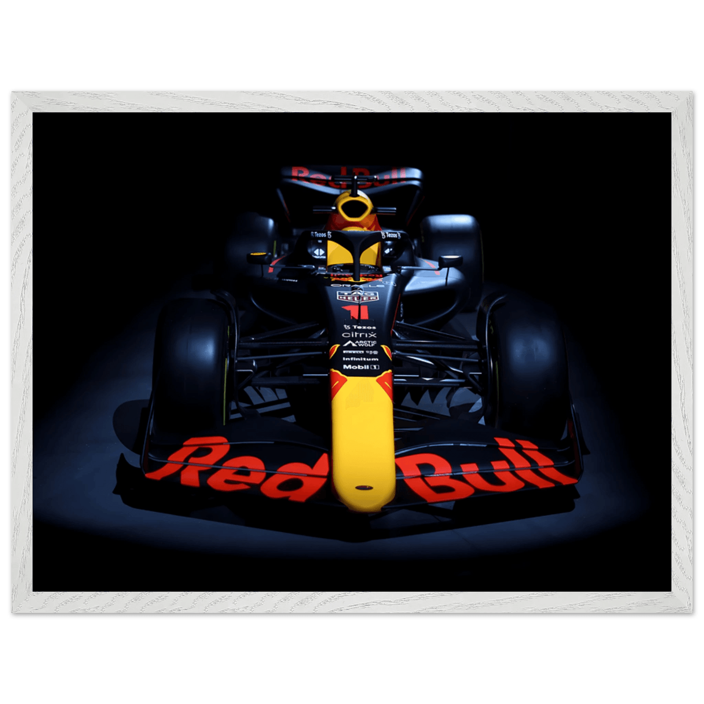 Red Bull Racing F1 Car Framed Poster – Premium Wooden Frame Art - Vibrantwalls