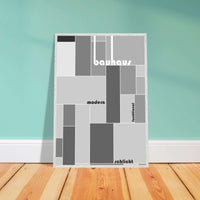 Bauhaus Style Grid Large Wall Art - Vibrantwalls