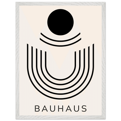 Bauhaus Black & Beige Abstract - Vibrantwalls