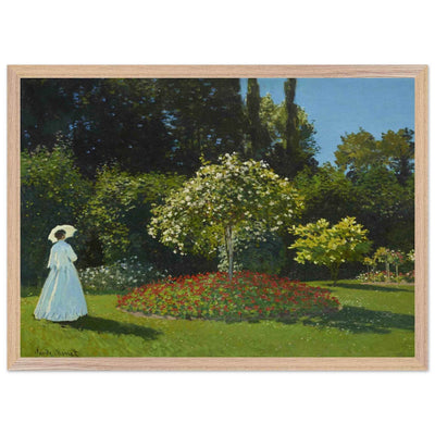 Woman in the Garden Art: Elegant Decor for Nature Lovers - Vibrantwalls