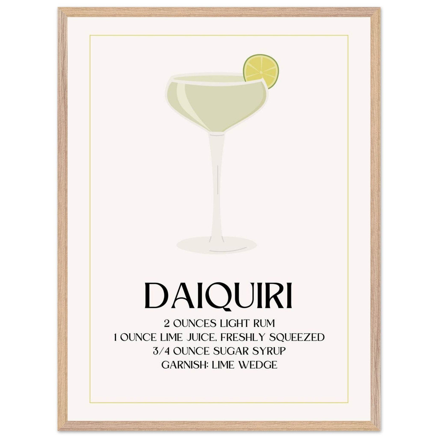 Classic Daiquiri Cocktail Recipe - Vibrantwalls