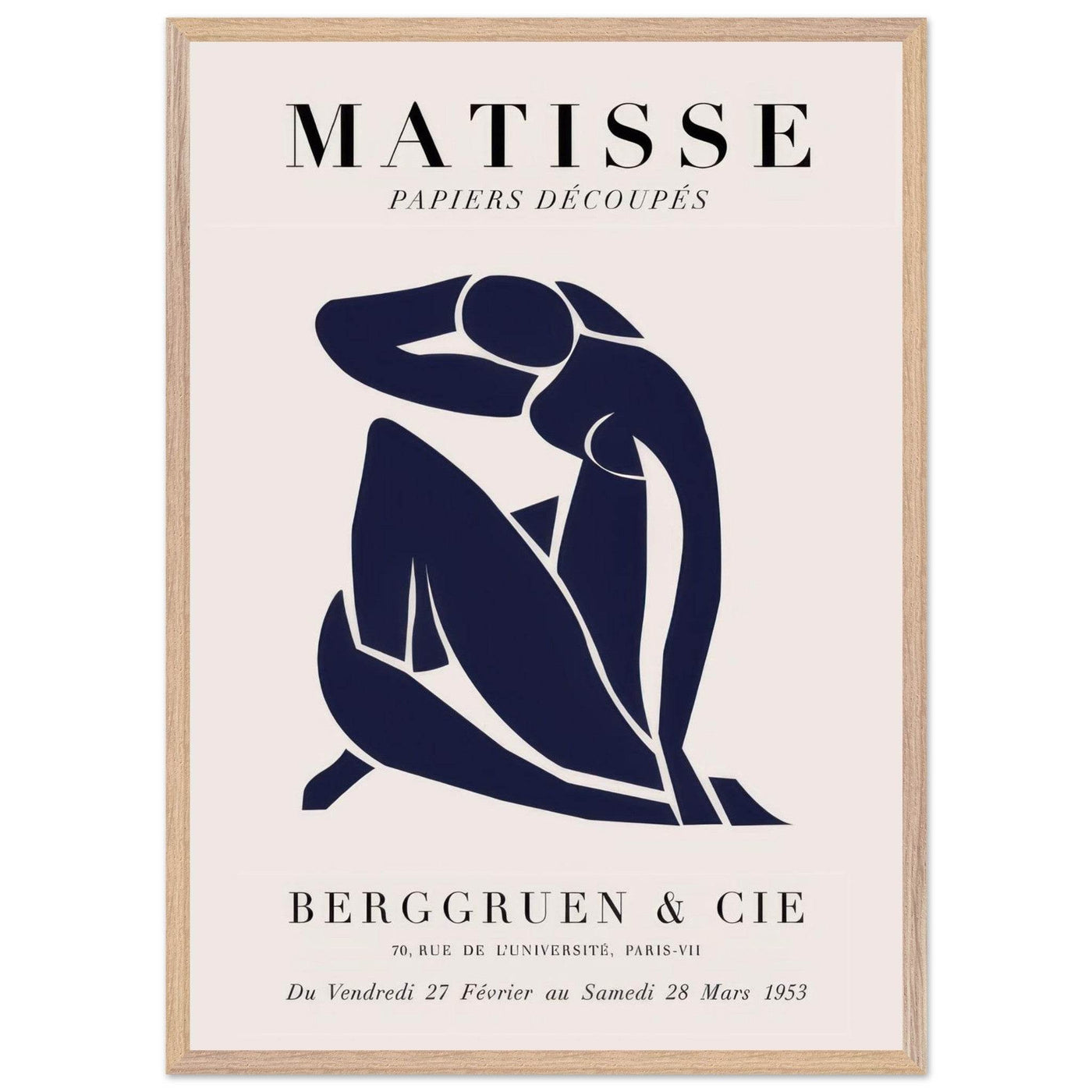 Papiers Découpés Blue Nude II Artwork - Elegant Piece for Your Space - Vibrantwalls