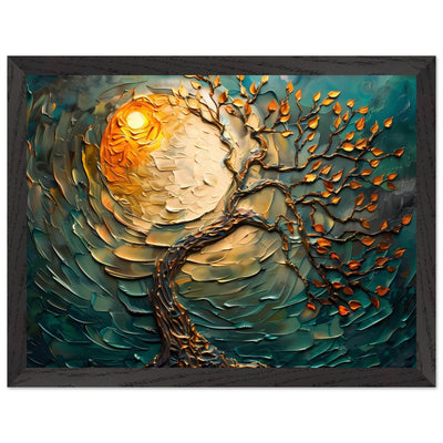Golden Sunset Emerald Tree of Life Jewelry - Vibrantwalls