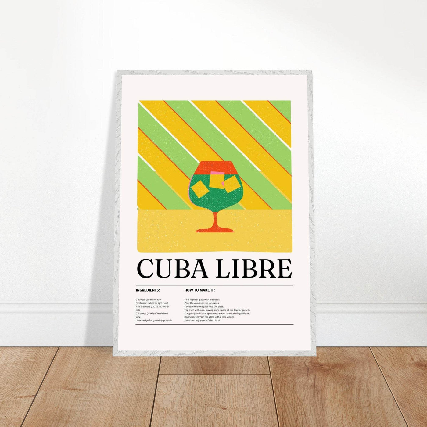 Cuba Libre Cocktail Recipe - Vibrantwalls