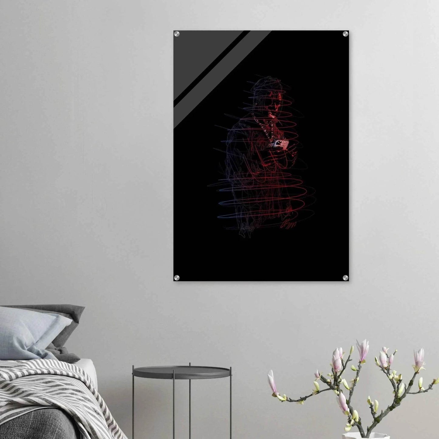 Connor McGregor 'Mystic Mac' Abstract Acrylic Print – Dynamic, Neon-Effect Wall Art in Multiple Sizes - Vibrantwalls