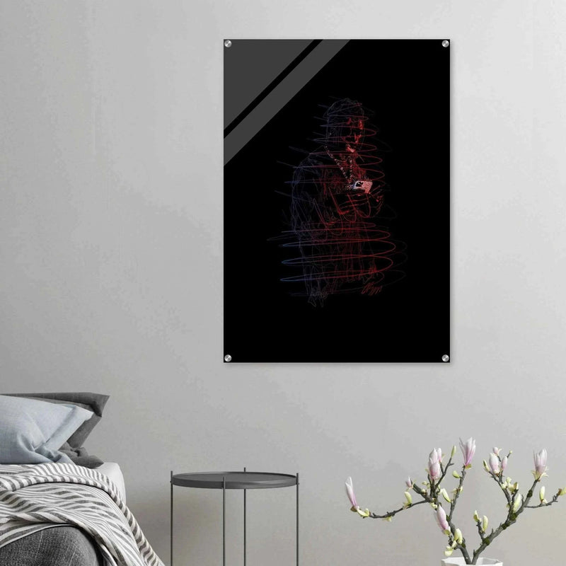 Connor McGregor 'Mystic Mac' Abstract Acrylic Print – Dynamic, Neon-Effect Wall Art in Multiple Sizes - Vibrantwalls