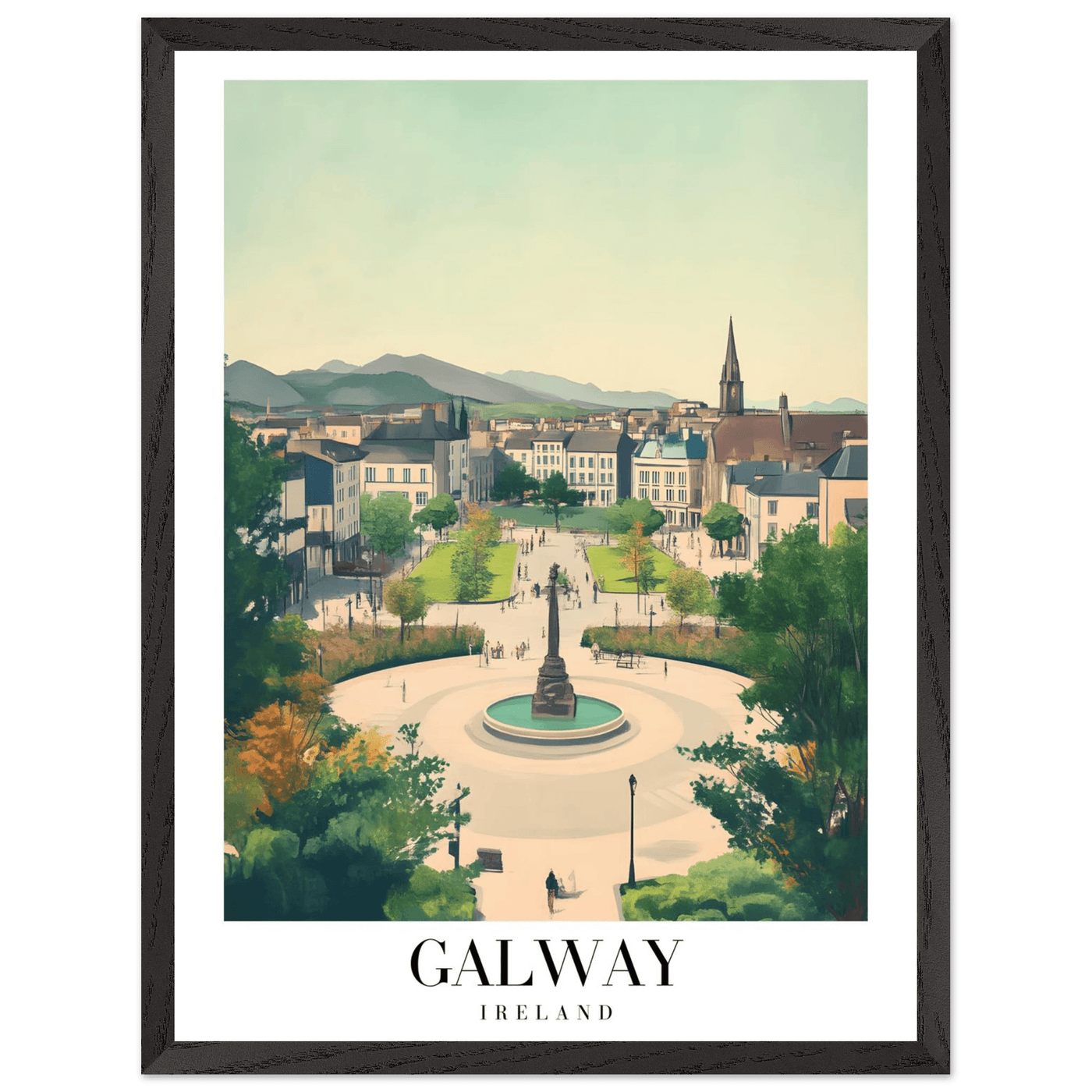 Galway Ireland Framed Poster – Vintage Travel Wall Art with Rustic Charm & Your Choice of Frame - Vibrantwalls