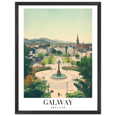 Galway Ireland Framed Poster – Vintage Travel Wall Art with Rustic Charm & Your Choice of Frame - Vibrantwalls