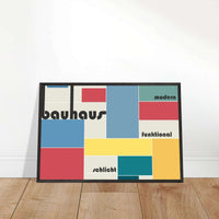 Bauhaus Style Abstract Art Movement Design Poster Wall Art - Vibrantwalls