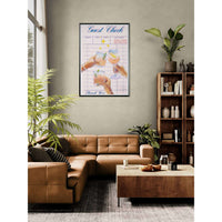 Retro Bar Tab Cocktail Recipe Wall Art - Vibrantwalls