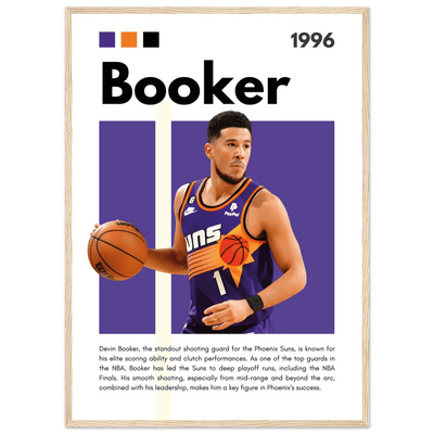 Devin Booker Phoenix Suns Modern Art Print - Vibrantwalls