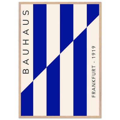 Bauhaus Ausstellung 1923 Blue & Cream - Vibrantwalls