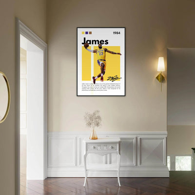 LeBron James King James Lakers Art Print - Vibrantwalls