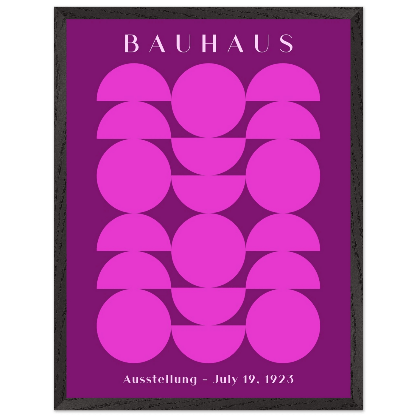 Bauhaus Pink & Purple Abstract - Vibrantwalls