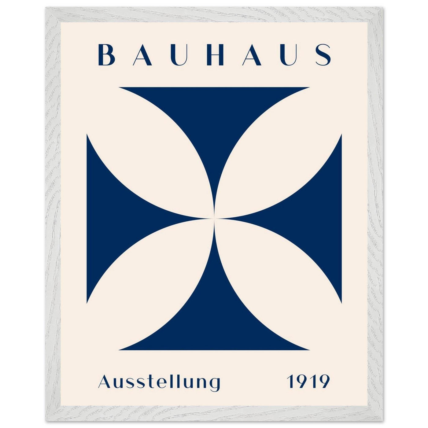Bauhaus Exhibition 1919 - Navy Cream - Vibrantwalls