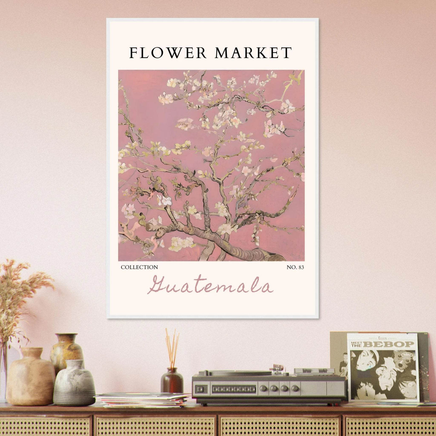 Pink Blossom Nature Framed Poster – Serene Floral Art Print | Ready-to-Hang in Multiple Sizes & Frame Finishes - Vibrantwalls