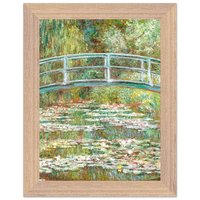 Bridge Over a Pond Art Print - Water Lilies Decorative Artwork for Your Space - Vibrantwalls